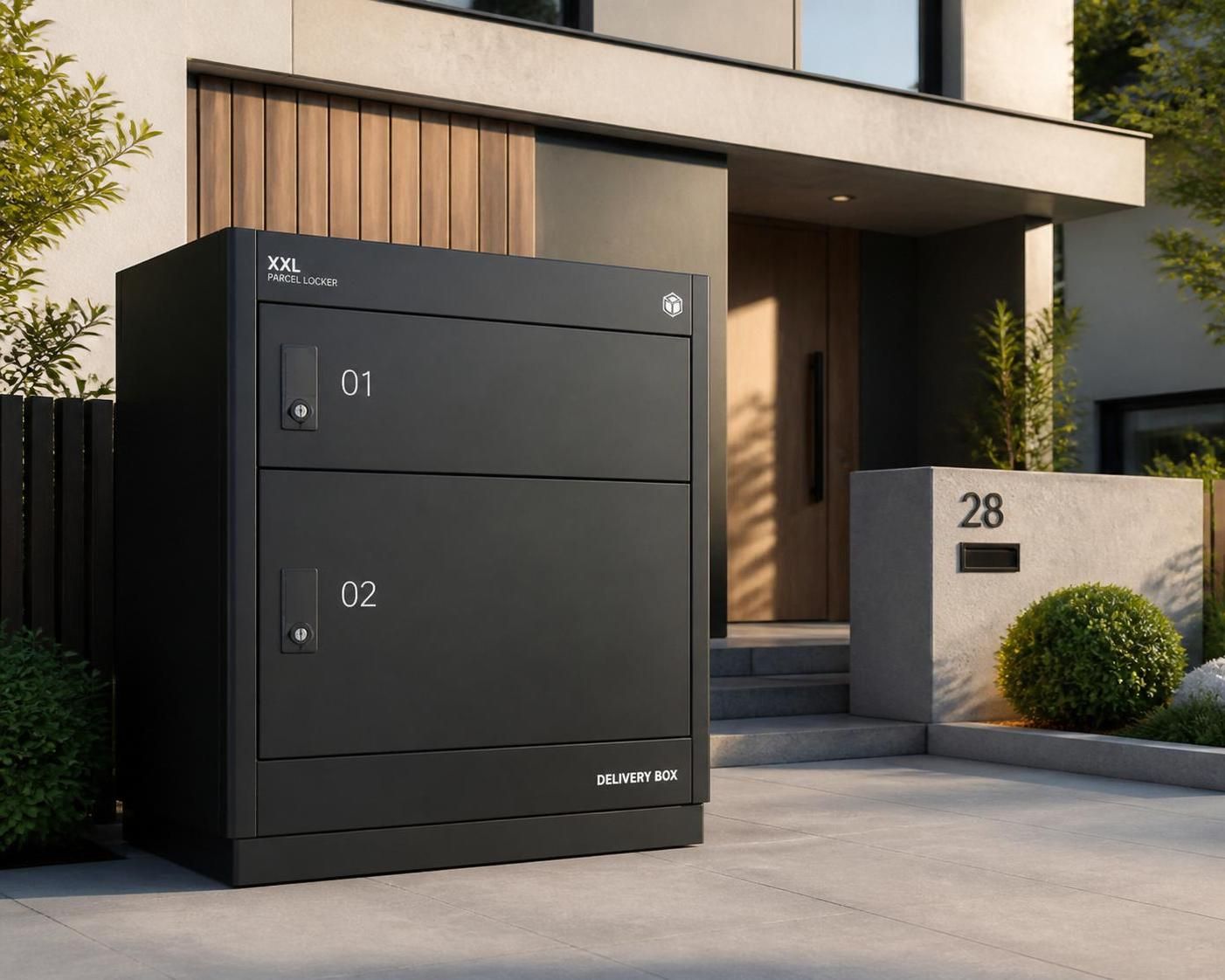 découvrez notre boîte à colis xxl alliant design élégant et sécurité optimale pour une réception de colis facile et organisée. optimisez votre espace avec style et tranquillité d'esprit.