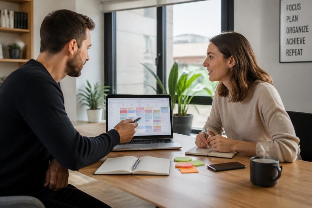 découvrez comment le coaching d'organisation peut transformer votre quotidien en améliorant votre productivité et en optimisant la gestion de votre temps.