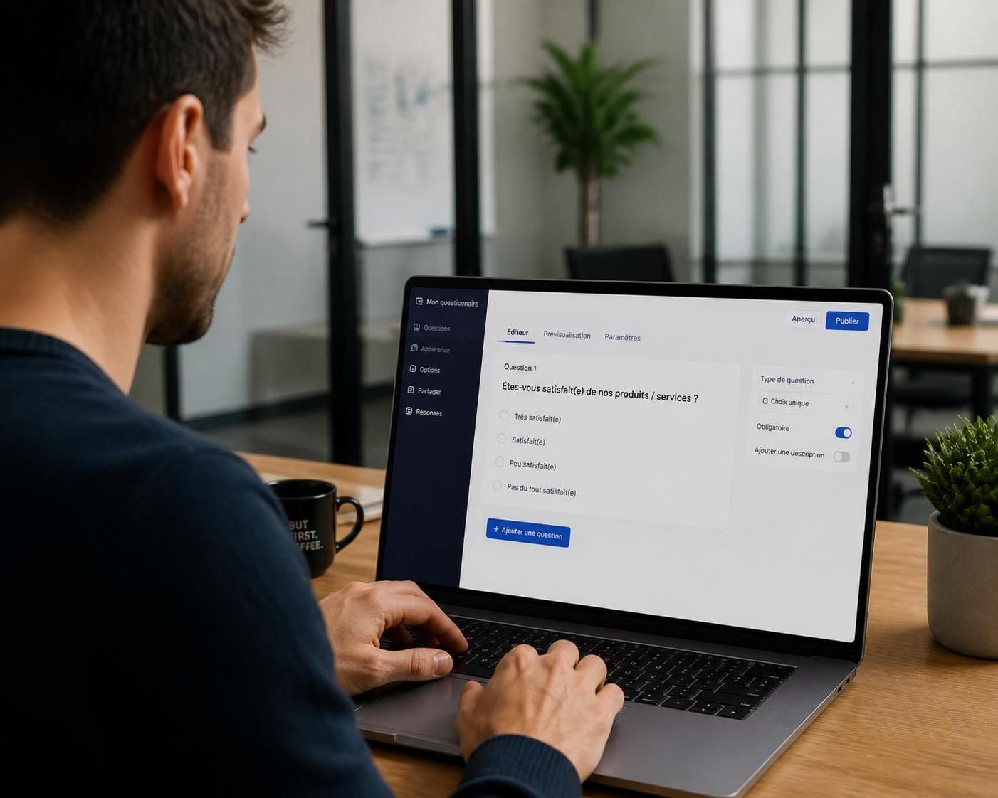 créez des questionnaires en ligne simples et performants pour améliorer vos résultats rapidement et efficacement.